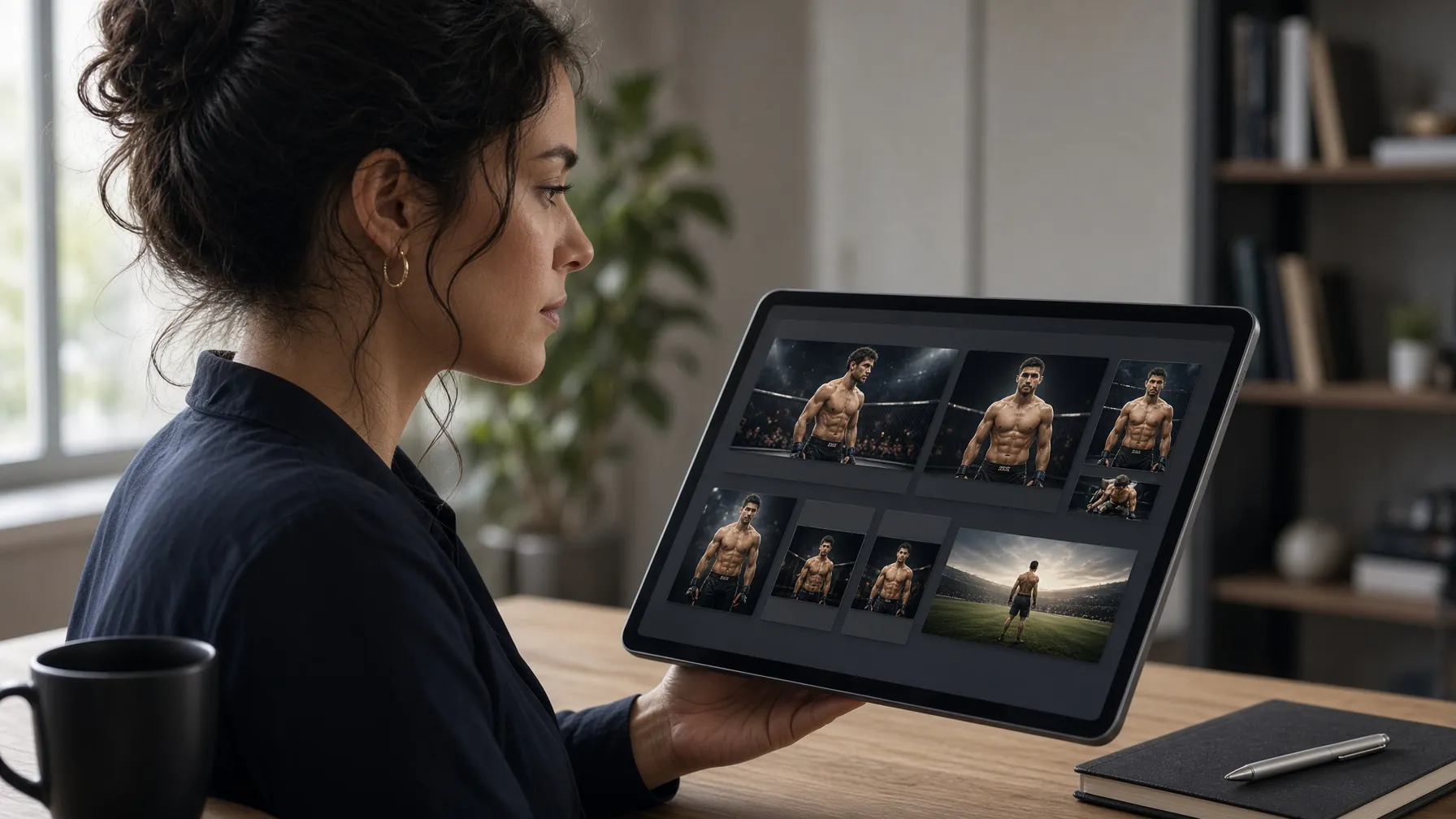 Reviewing generated ad image variations