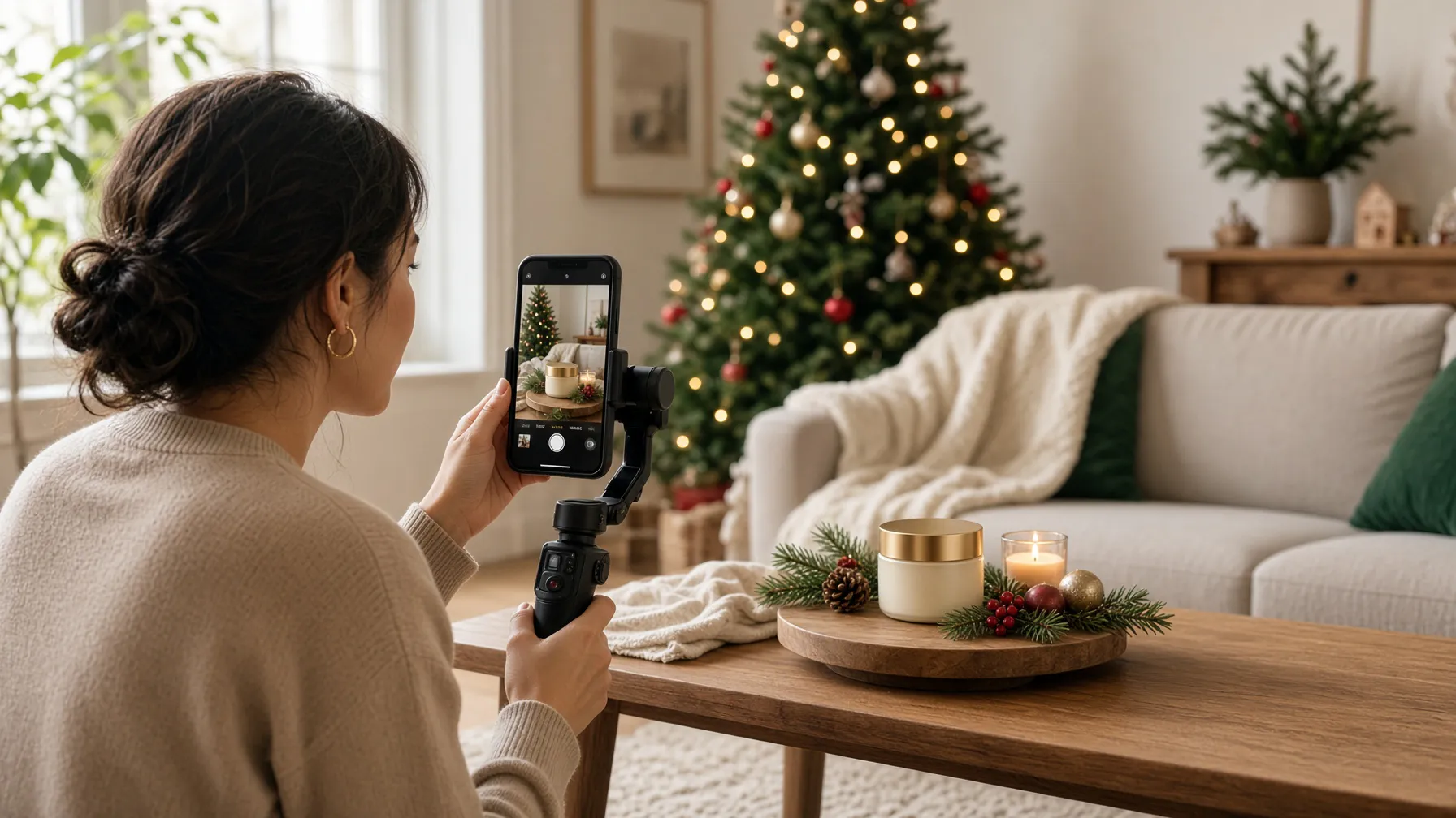 Creating UGC-style video content for holiday ads
