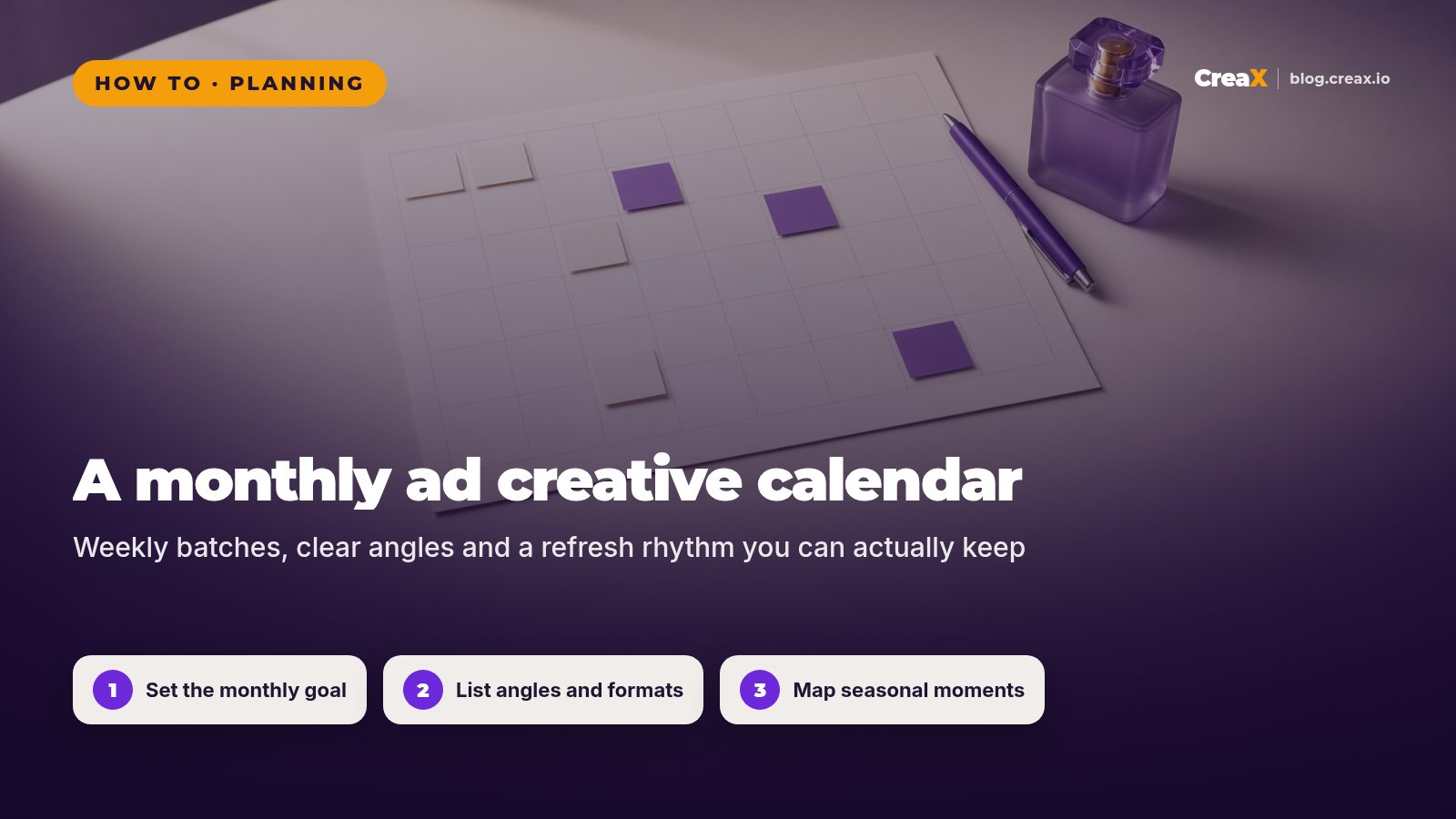 How to Plan a Monthly Ad Creative Calendar