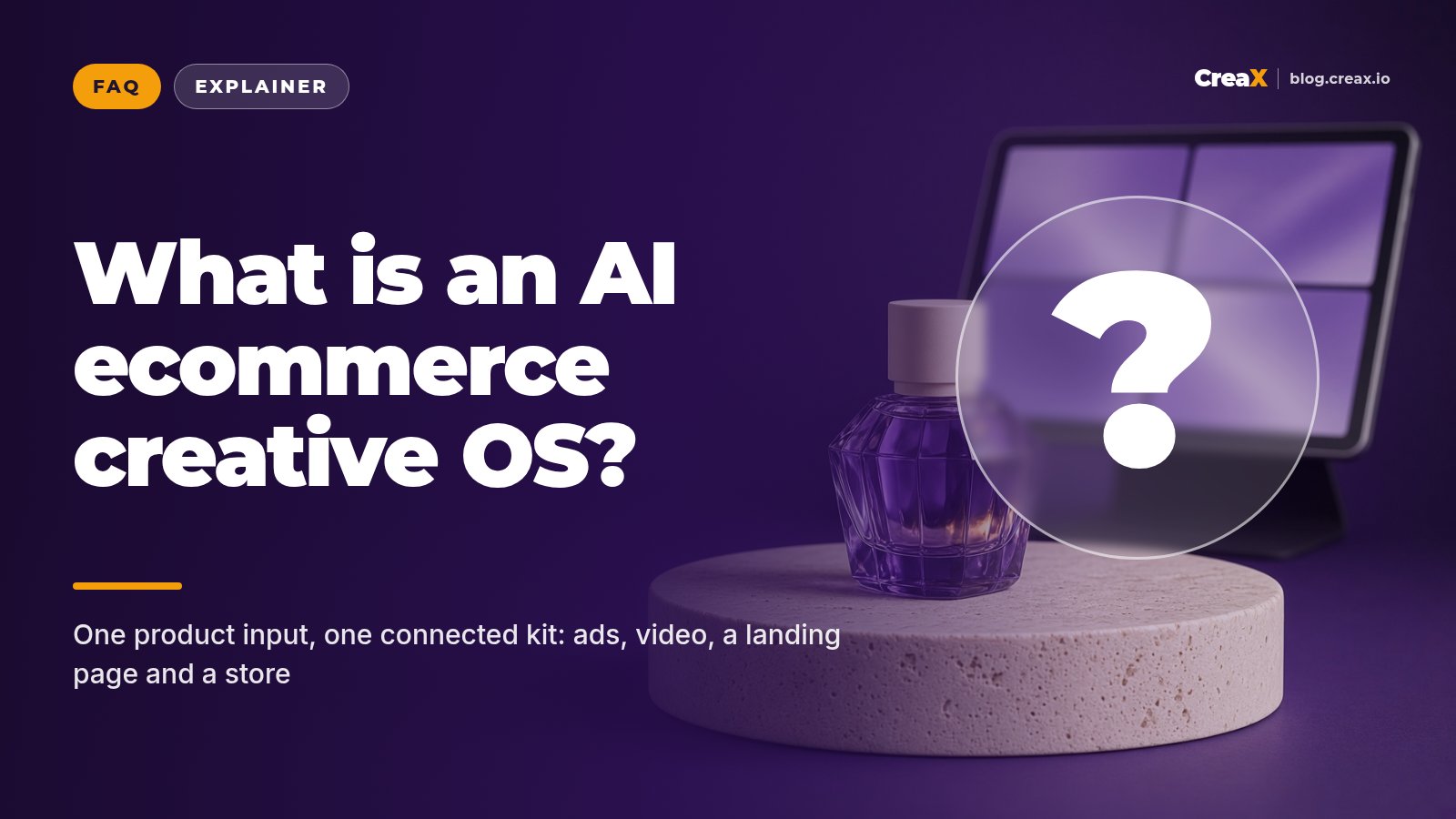 What Is an AI Ecommerce Creative OS? (And Why One Tool Beats Five)