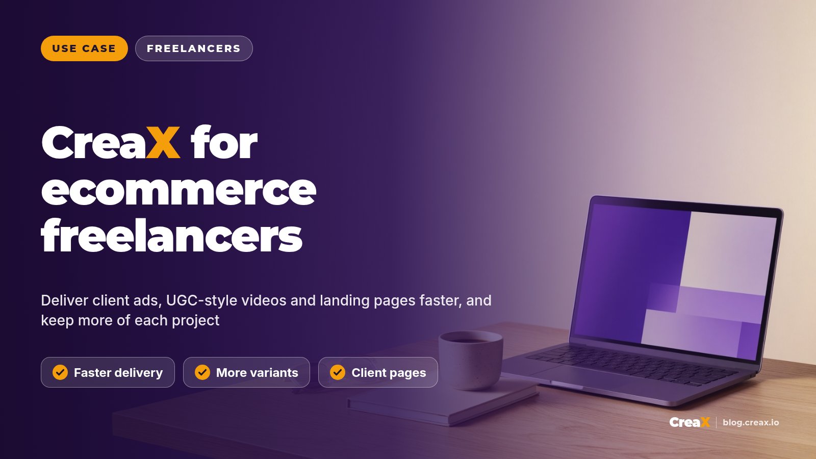 CreaX for Ecommerce Freelancers and Consultants