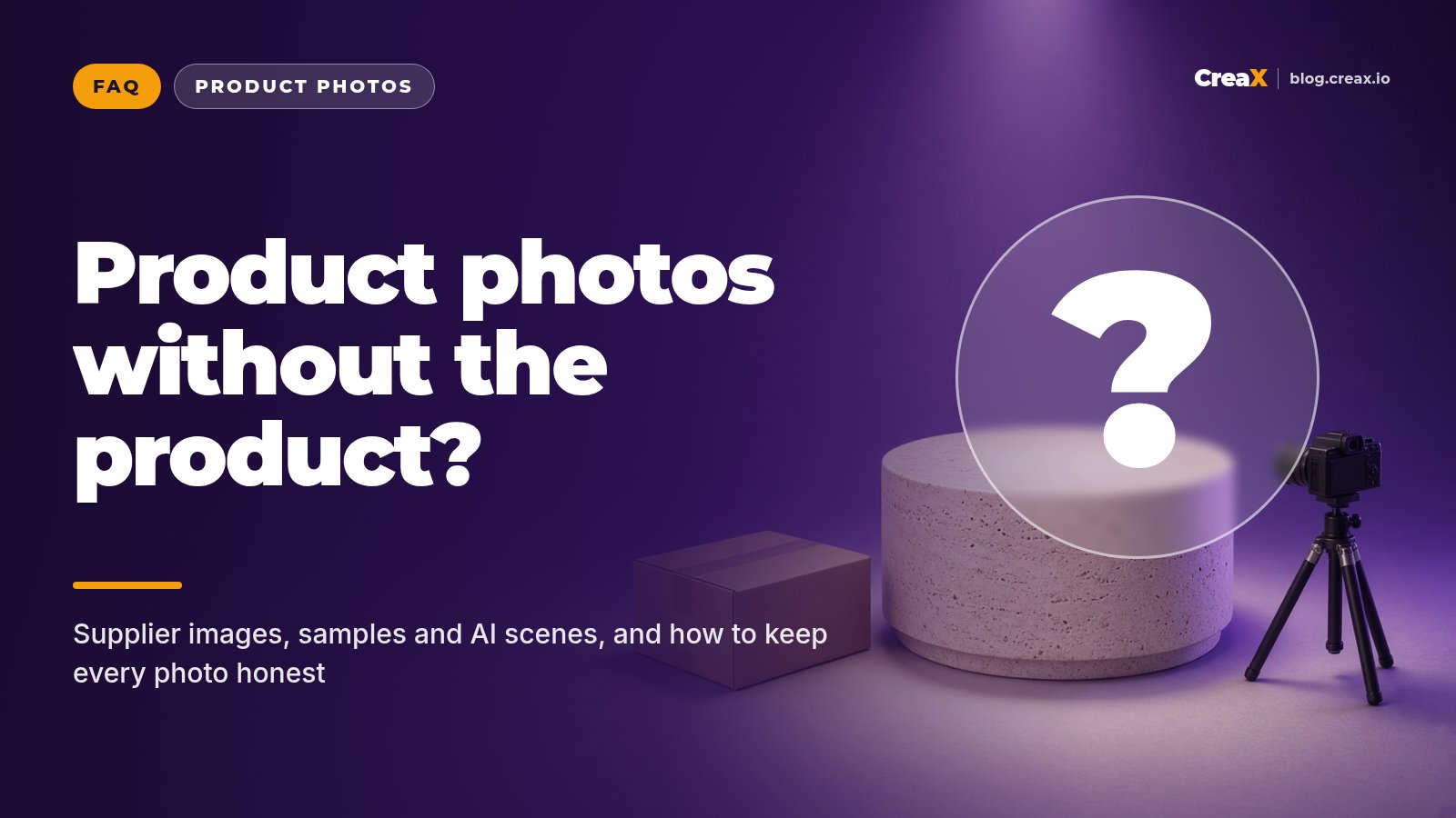 How Do You Get Product Photos Without Having the Product?