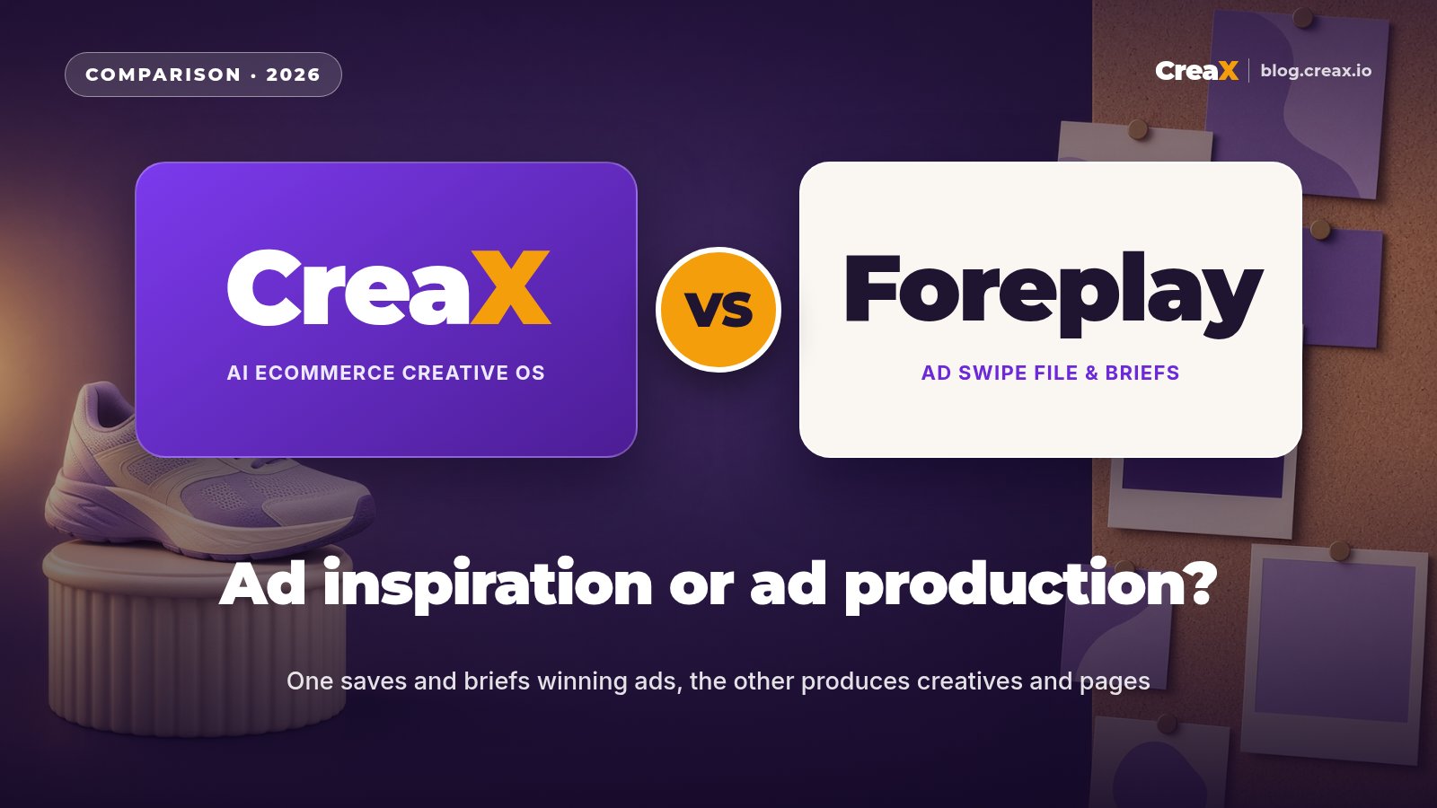 CreaX vs Foreplay: Ad Inspiration vs Ad Production (Use Both?)