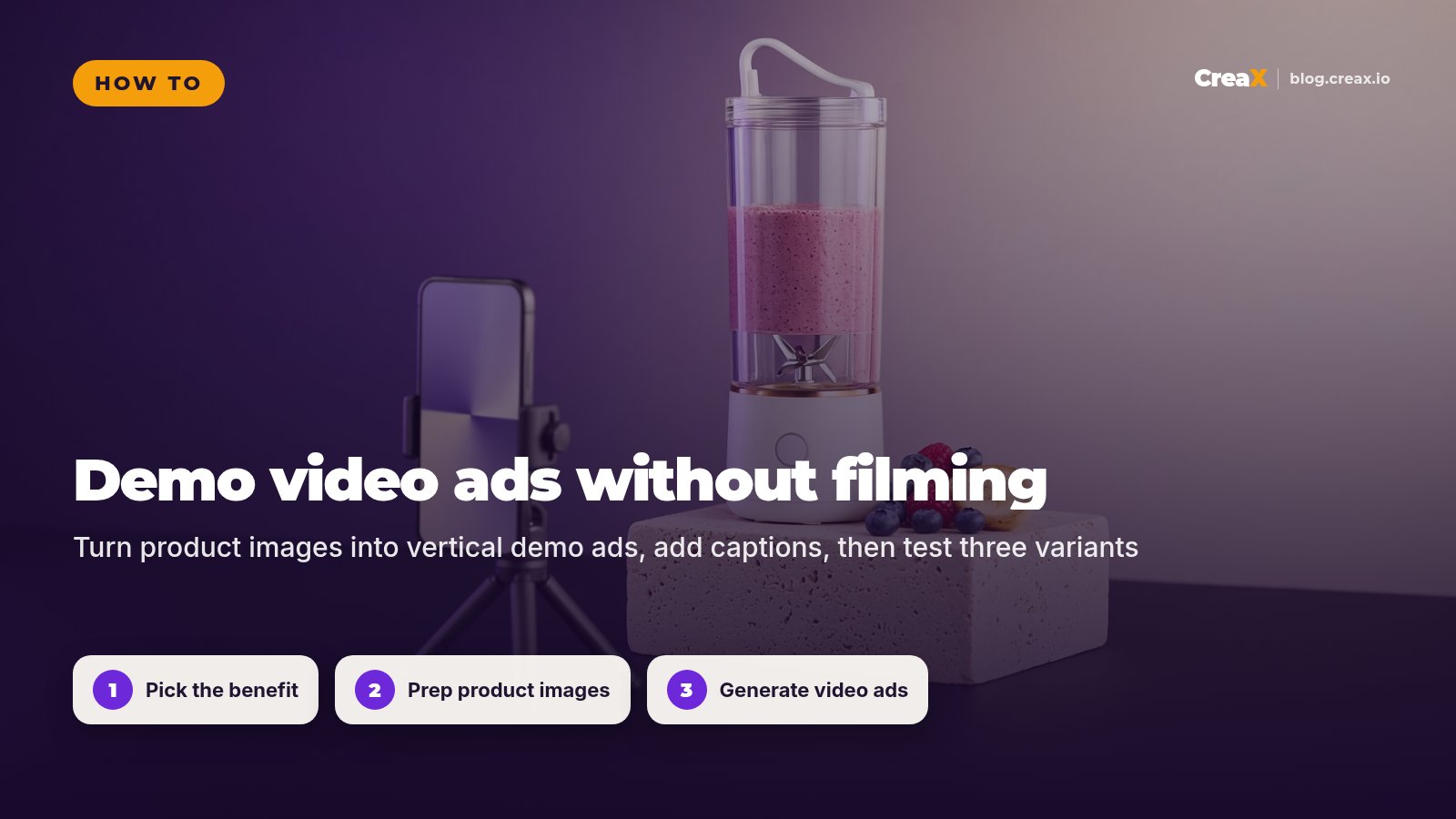How to Make Product Demo Video Ads Without Filming