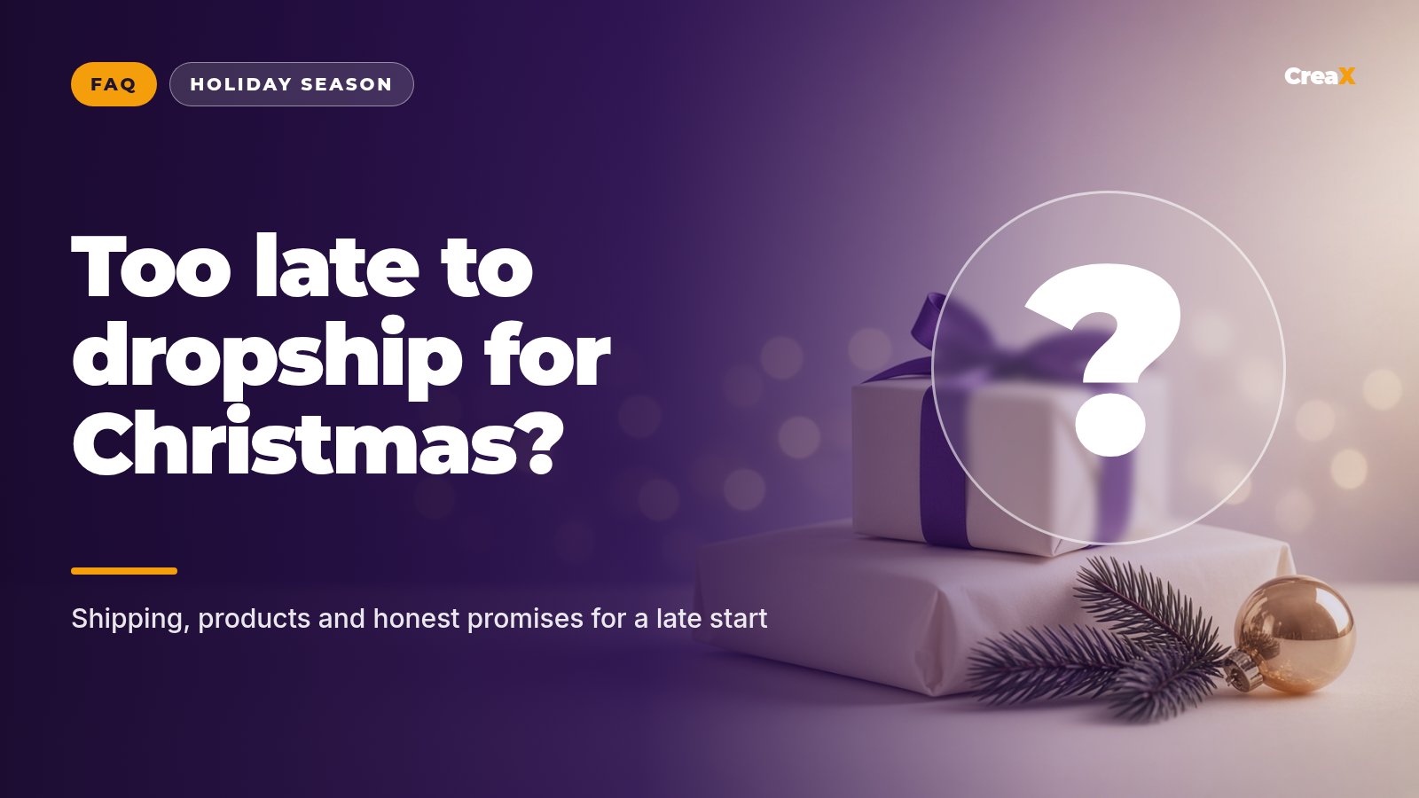 Is It Too Late to Dropship for Christmas? What Still Works