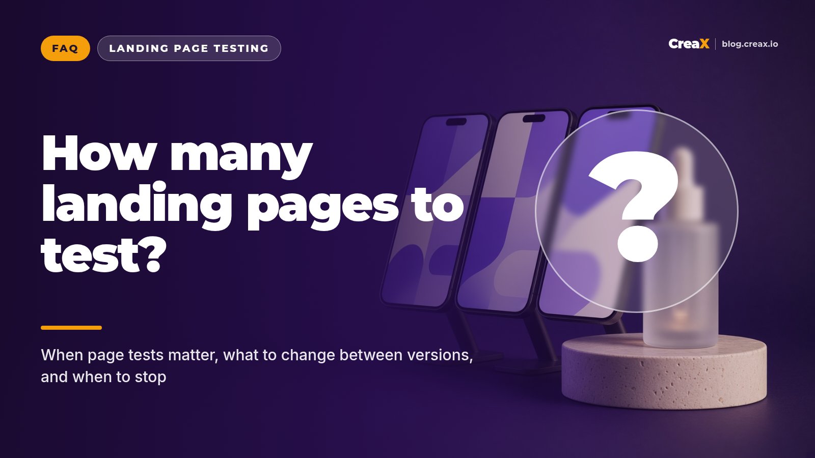 How Many Landing Pages Should You Test per Product?