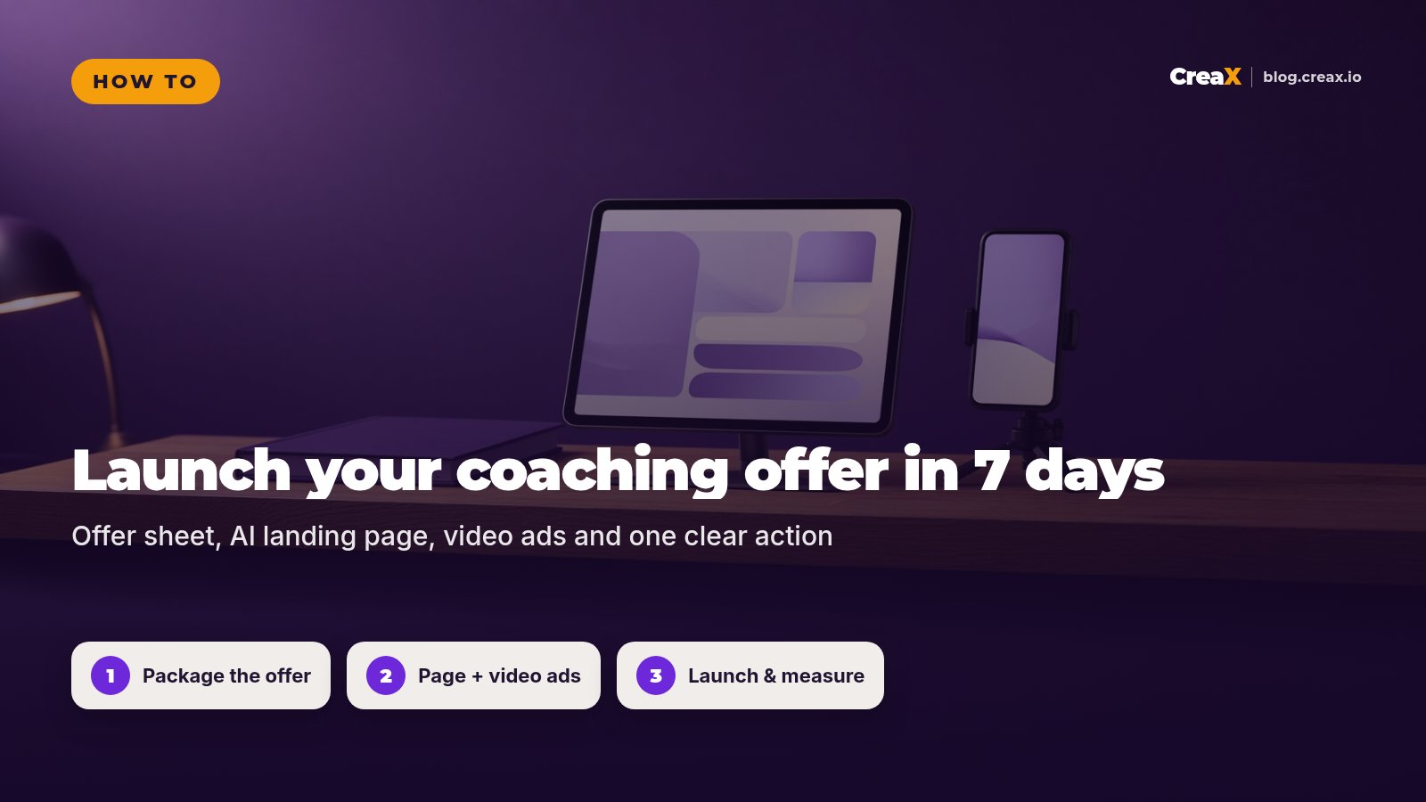 How Coaches Can Launch an Offer in 7 Days With AI Landing Pages and Video Ads