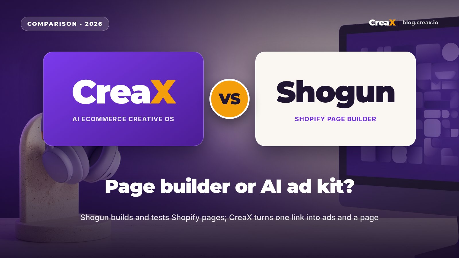 Shogun Alternative: CreaX for Fast AI Product Pages
