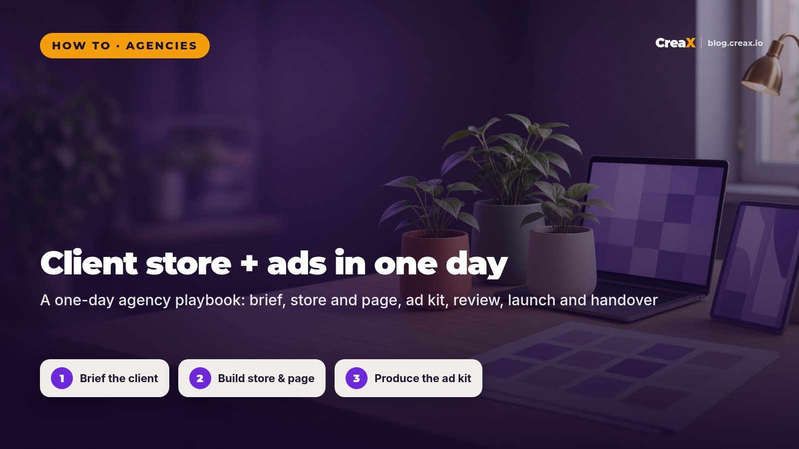 How Agencies Build a Client Store and Ad Kit in One Day