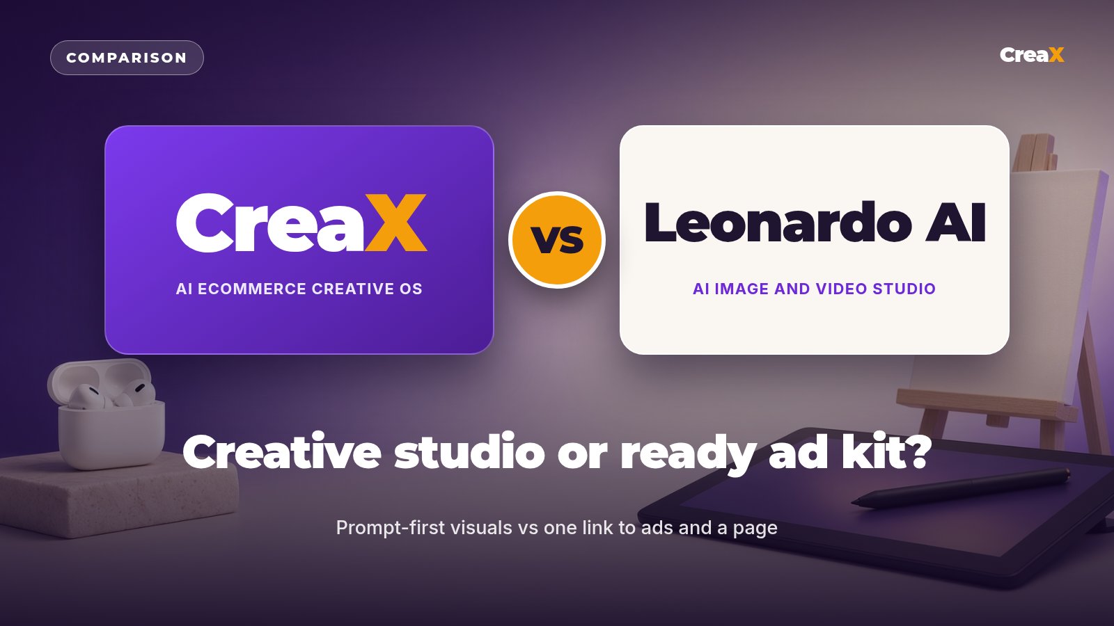 CreaX vs Leonardo AI: Which Is Better for Ecommerce Ads?