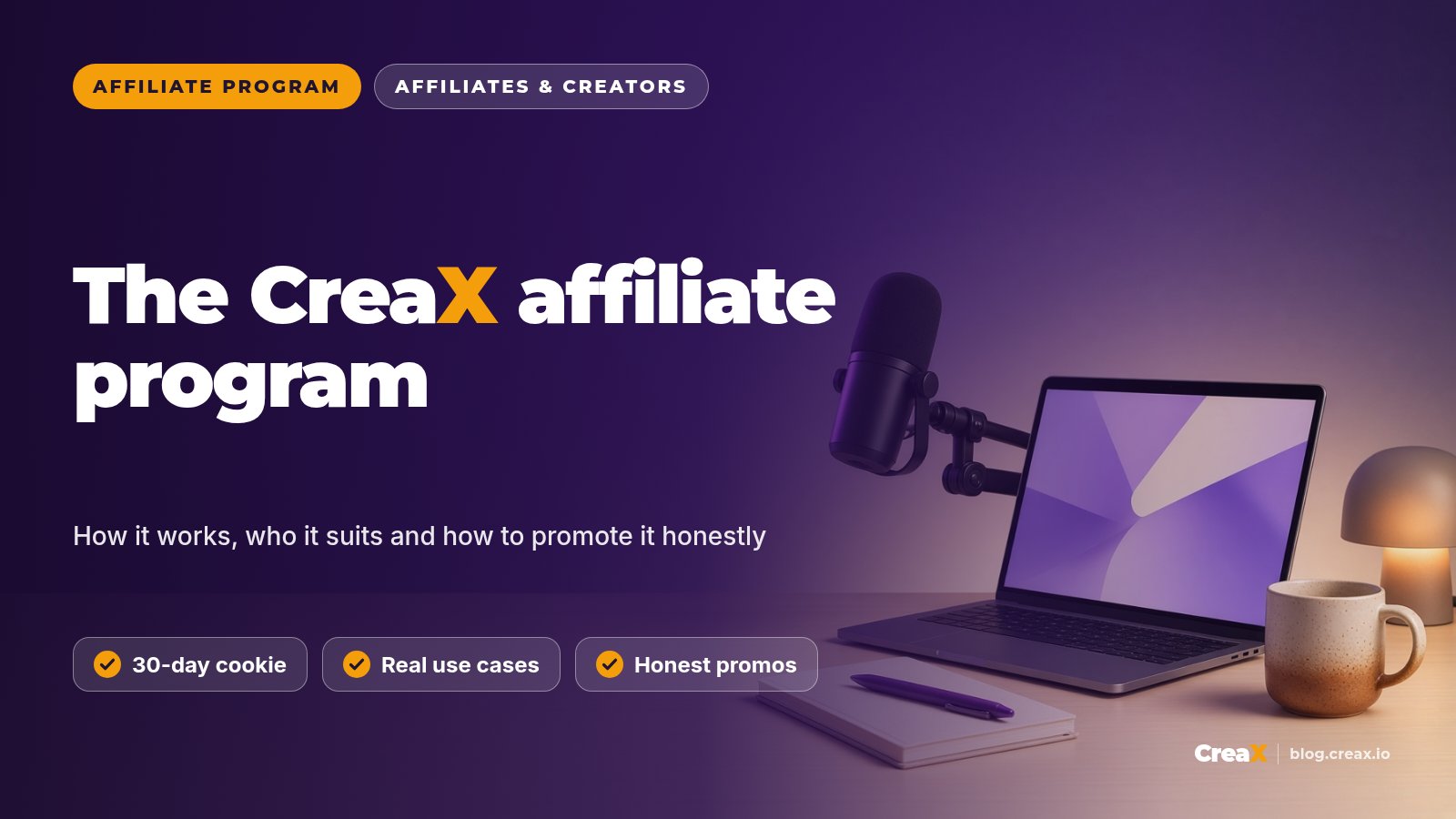 CreaX Affiliate Program: How It Works and Who It's For
