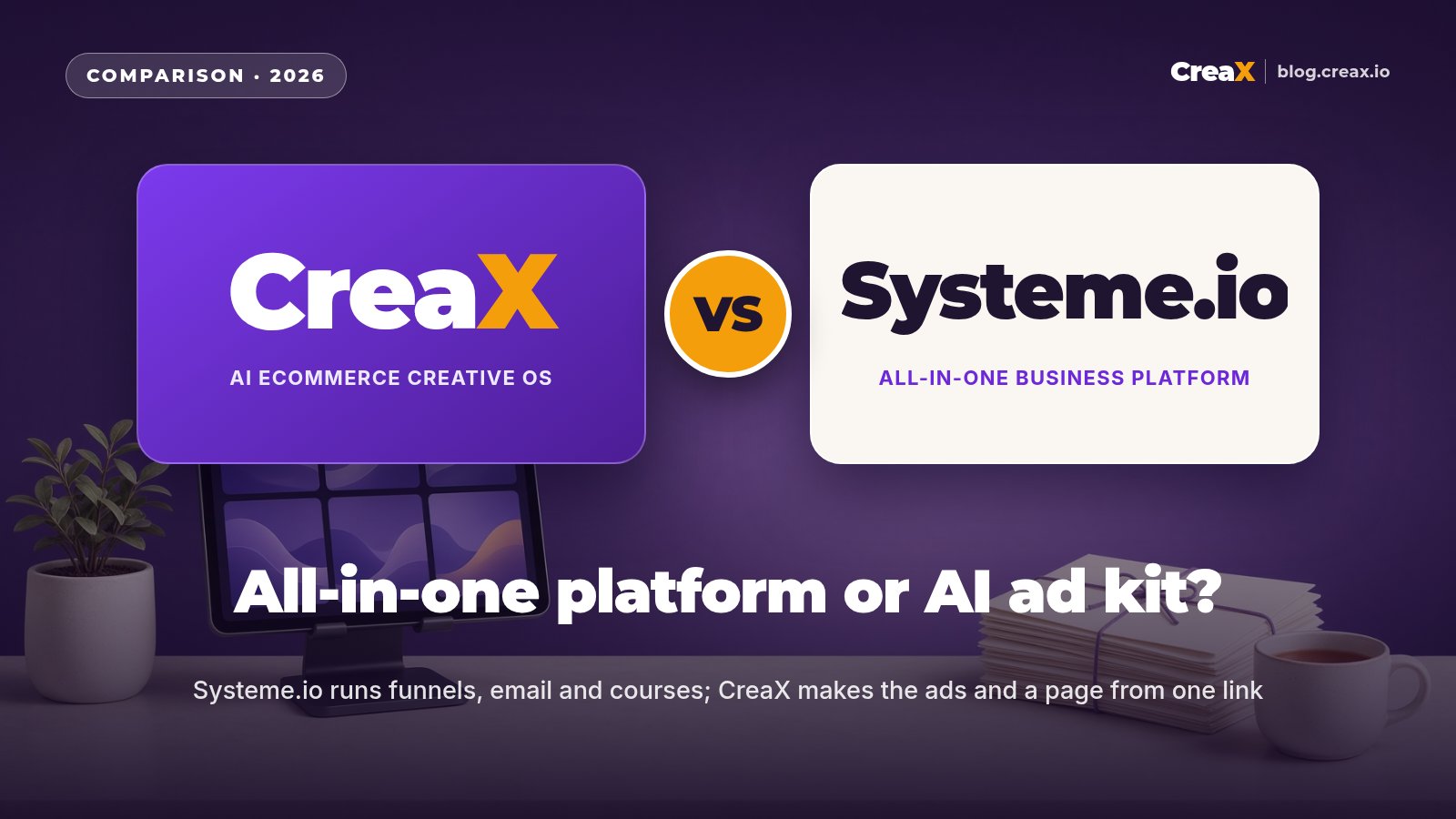 CreaX vs Systeme.io: Which Do Coaches and Creators Need?