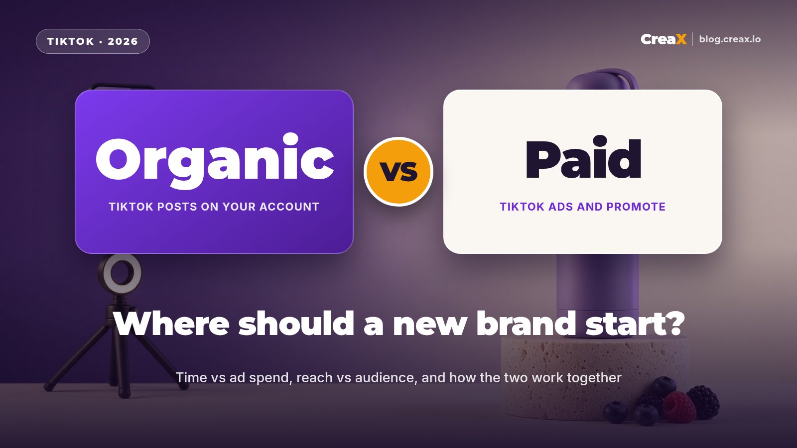 Organic vs Paid TikTok for New Ecommerce Brands: Where to Start