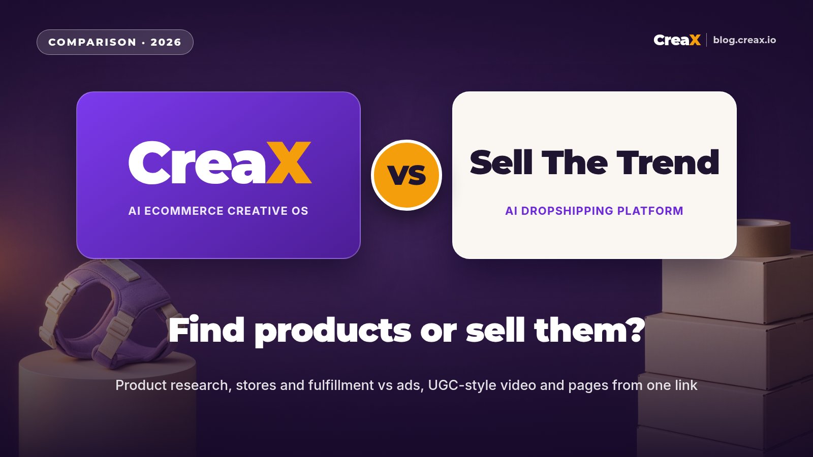 CreaX vs Sell The Trend: Dropshipping Platforms Compared