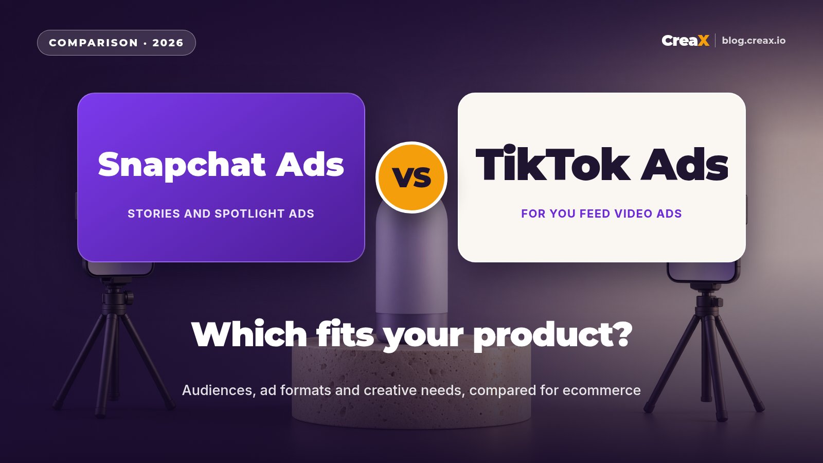 Snapchat Ads vs TikTok Ads for Ecommerce: Which Platform Fits Your Product?