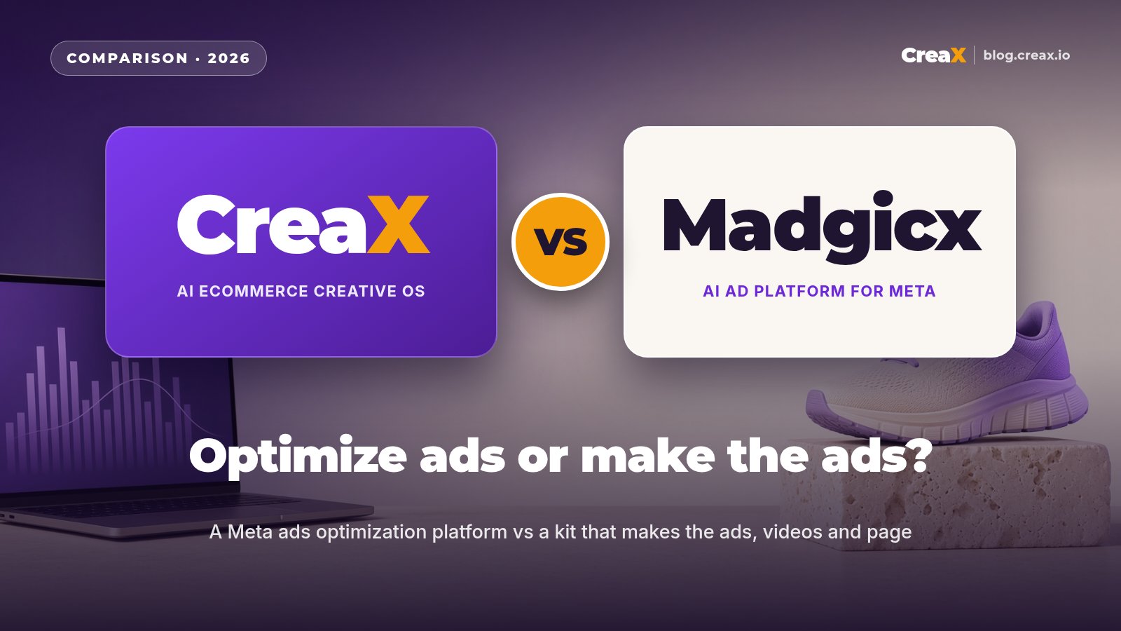 CreaX vs Madgicx: Ad Optimization Platform vs Creative Production