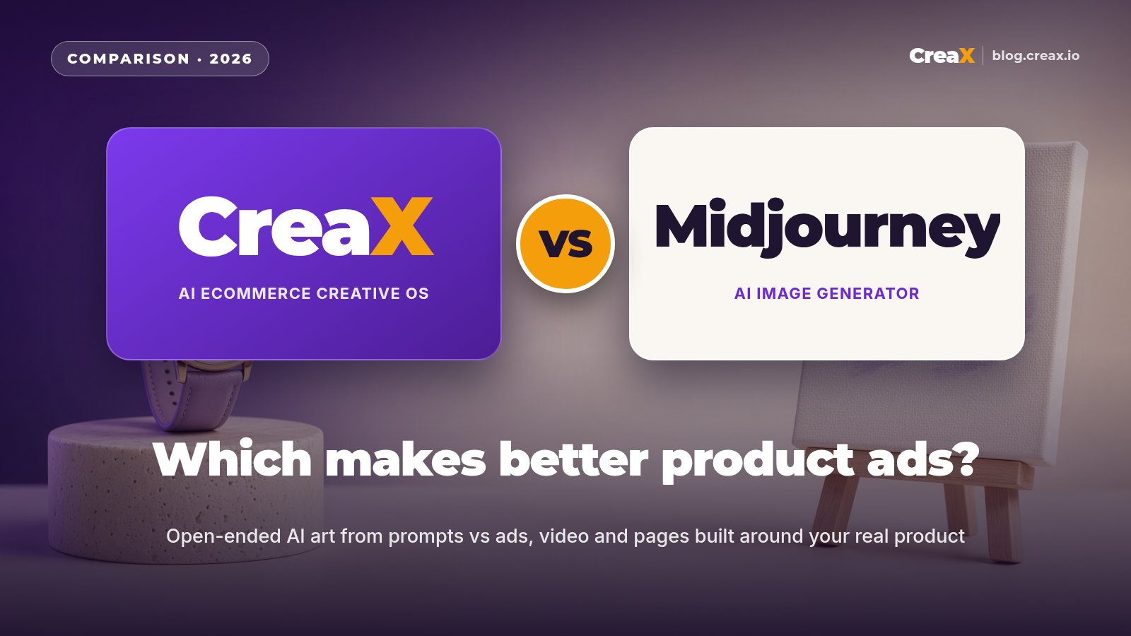 CreaX vs Midjourney for Ecommerce Ad Creatives