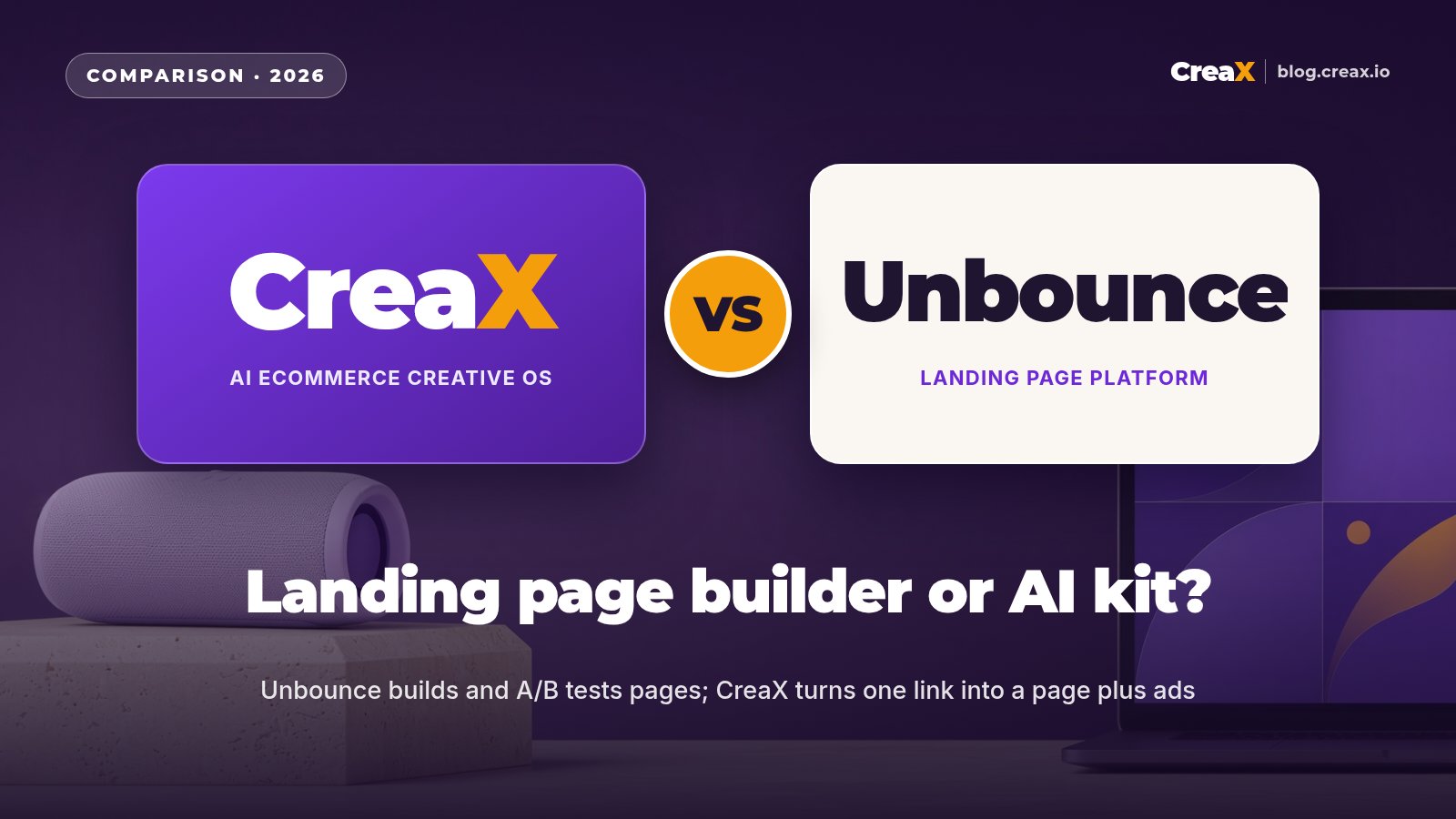 Unbounce Alternative for Ecommerce: CreaX AI Landing Pages